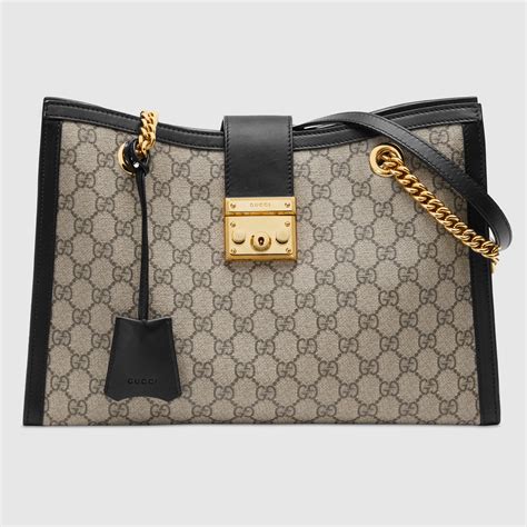 gucci padlock gg supreme shoulder bag replica|gucci padlock medium shoulder bag.